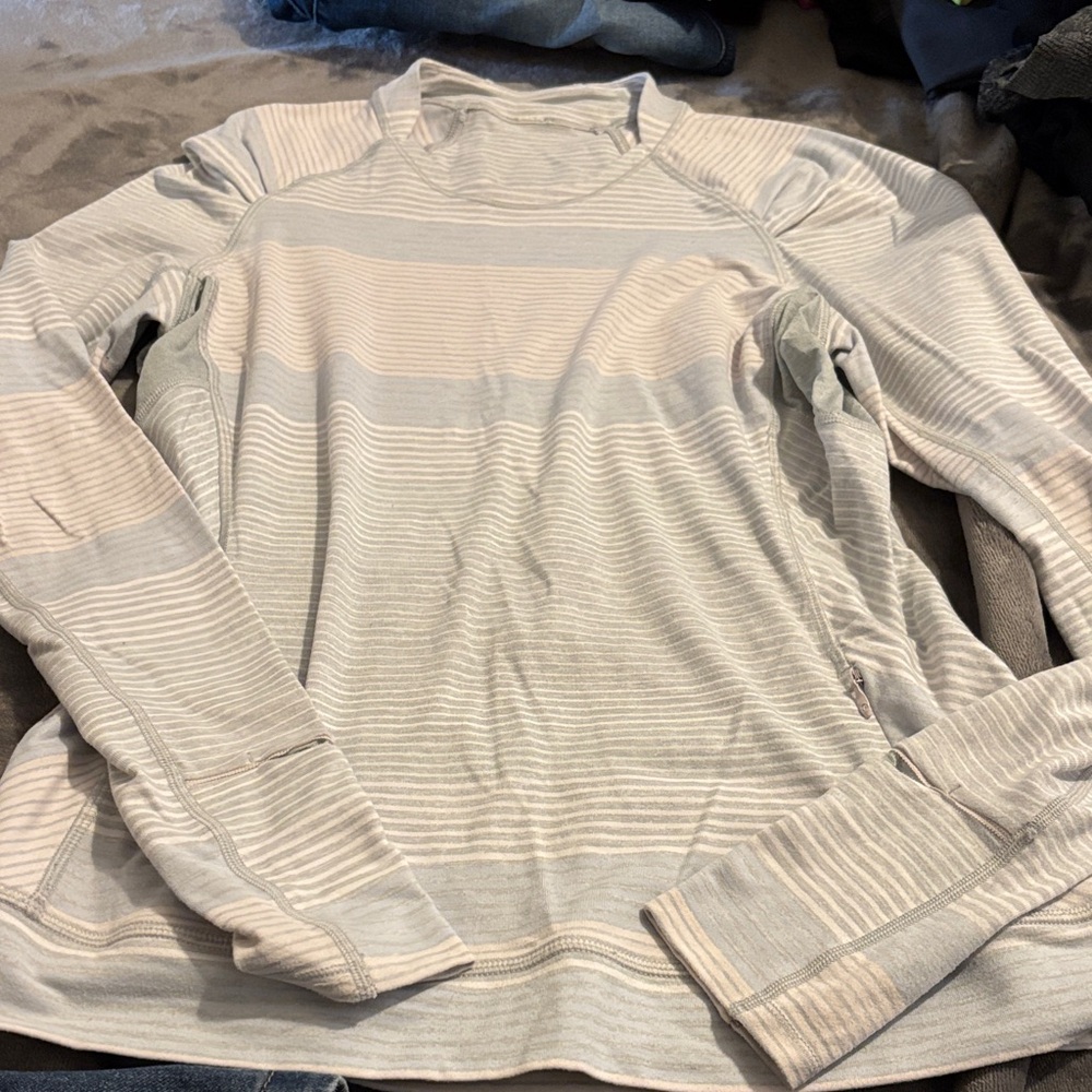 Lululemon Striped Long Sleeve Shirt